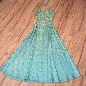 Boho two piece dress